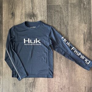 Youth Huk Performance fishing long sleeve Shirt Size Small
